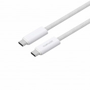 4smarts PremiumCord USB-C to USB-C Cable 240W - кабел с бързо зареждане за устройства с USB-C порт (150 см) (бял)  3
