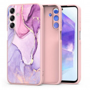 Tech-Protect Icon TPU Marble Case for Samsung Galaxy A55 5G (pink)