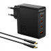 McDodo GaN Wall Charger 100W and USB-C Cable - захранване за ел. мрежа за лаптопи, смартфони и таблети с USB-A и 3xUSB-C изходи с включен кабел в комплекта (черен) 1