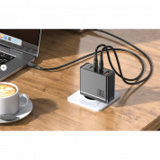 McDodo GaN Wall Charger 100W - захранване за ел. мрежа за лаптопи, смартфони и таблети с USB-A и 3xUSB-C изходи за зареждане на мобилни устройства (черен) 1