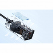 McDodo GaN Power Strip 70W (CH-4620) - захранване за ел. мрежа за лаптопи, смартфони и таблети с AC, USB-A и 2xUSB-C изходи за зареждане на мобилни устройства (черен) 6