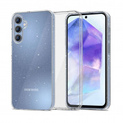 Tech-Protect FlexAir Glitter Case - силиконов (TPU) калъф за Samsung Galaxy A55 5G (прозрачен)