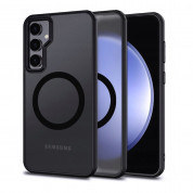 Tech-Protect MagMat MagSafe Case - хибриден удароустойчив кейс с MagSafe за Samsung Galaxy A55 5G (черен-мат)