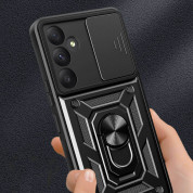 Tech-Protect CamShield Pro Hard Case - хибриден удароустойчив кейс с пръстен против изпускане за Samsung Galaxy A55 5G (черен) 3