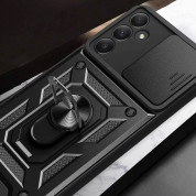 Tech-Protect CamShield Pro Hard Case - хибриден удароустойчив кейс с пръстен против изпускане за Samsung Galaxy A55 5G (черен) 5