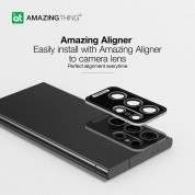 AmazingThing Camera Lens Tempered Glass for Samsung Galaxy S24 Ultra (black) 3