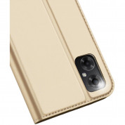 Dux Ducis Skin Pro Case - кожен калъф с поставка и отделение за кр. карти за Xiaomi Redmi Note 10E, Redmi 10 5G, Redmi 10 Prime Plus 5G, Poco M4 5G (златист) 2