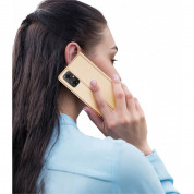 Dux Ducis Skin Pro Case - кожен калъф с поставка и отделение за кр. карти за Xiaomi Redmi Note 10E, Redmi 10 5G, Redmi 10 Prime Plus 5G, Poco M4 5G (златист) 7