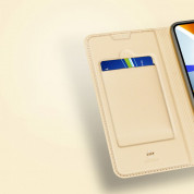 Dux Ducis Skin Pro Case - кожен калъф с поставка и отделение за кр. карти за Xiaomi Redmi Note 10E, Redmi 10 5G, Redmi 10 Prime Plus 5G, Poco M4 5G (златист) 10
