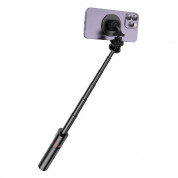 Tech-Protect L06s Wireless Selfie Stick Telescopic Tripod - разтегаем безжичен селфи стик с MagSafe и трипод за мобилни телефони (черен) 5