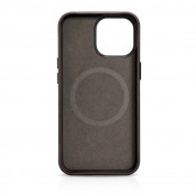 iCarer Leather Oil Wax MagSafe Case - кожен (естествена кожа) кейс с MagSafe за iPhone 14 Pro (кафяв) 2