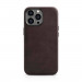 iCarer Leather Oil Wax MagSafe Case - кожен (естествена кожа) кейс с MagSafe за iPhone 14 Pro (кафяв) 1