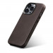 iCarer Leather Oil Wax MagSafe Case - кожен (естествена кожа) кейс с MagSafe за iPhone 14 Pro (кафяв) 6