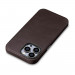 iCarer Leather Oil Wax MagSafe Case - кожен (естествена кожа) кейс с MagSafe за iPhone 14 Pro (кафяв) 9