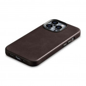 iCarer Leather Oil Wax MagSafe Case for iPhone 14 Pro (brown) 9