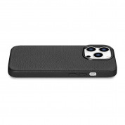 iCarer Leather Litchi MagSafe Case - кожен (естествена кожа) кейс с MagSafe за iPhone 14 Pro (черен) 9