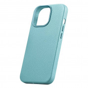iCarer Leather Litchi MagSafe Case - кожен (естествена кожа) кейс с MagSafe за iPhone 14 Pro (зелен) 6