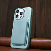 iCarer Leather Litchi MagSafe Case for iPhone 14 Pro (green) 13