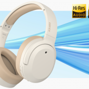 Edifier W820NB Plus Wireless Noise Cancellation Over-Ear Headphones - безжични Bluetooth слушалки с микрофон за мобилни устройства (бежов) 2