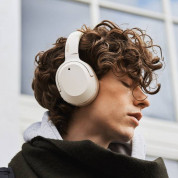 Edifier W820NB Plus Wireless Noise Cancellation Over-Ear Headphones - безжични Bluetooth слушалки с микрофон за мобилни устройства (бежов) 3
