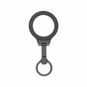 Nillkin SnapGrip Magnetic Ring Holder - универсален магнитен пръстен против изпускане, с поставка, съвместим с MagSafe за iPhone и други смартфони (черен) 3