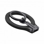 Nillkin SnapGrip Magnetic Ring Holder - универсален магнитен пръстен против изпускане, с поставка, съвместим с MagSafe за iPhone и други смартфони (черен) 1