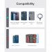 ESR HaloLock Vegan Leather Magnetic Wallet Stand - кожен портфейл (джоб) с вградена поставка за прикрепяне към iPhone с MagSafe (кафяв) 7