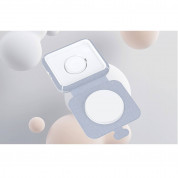 Choetech 2-in-1 MagSafe Wireless Charger 15W - двойна поставка (пад) за безжично зареждане на iPhone с Magsafe и Apple Watch със MFI сертифиция (сив) 4