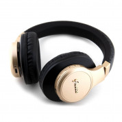Guess PU Leather 4G Tone on Tone Script Logo Bluetooth Headphones (black-gold) 1