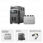 EcoFlow DELTA Pro Portable Power Station 3600Wh With PowerStream Microinverter 800W Bundle (black) 1