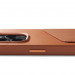 Mujjo Full Leather MagSafe Wallet Case - премиум кожен (естествена кожа) кейс с MagSafe за iPhone 14 Pro (кафяв) 11
