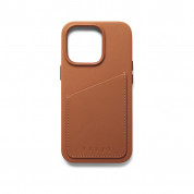 Mujjo Full Leather MagSafe Wallet Case for iPhone 14 Pro (tan) 6
