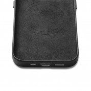 Mujjo Full Leather MagSafe Wallet Case - премиум кожен (естествена кожа) кейс с MagSafe за iPhone 14 Pro (черен) 9