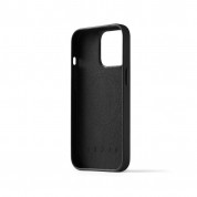 Mujjo Full Leather MagSafe Wallet Case - премиум кожен (естествена кожа) кейс с MagSafe за iPhone 14 Pro (черен) 3