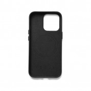 Mujjo Full Leather MagSafe Wallet Case - премиум кожен (естествена кожа) кейс с MagSafe за iPhone 14 Pro (черен) 4