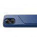 Mujjo Full Leather MagSafe Wallet Case - премиум кожен (естествена кожа) кейс с MagSafe за iPhone 14 Pro (син) 6