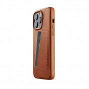 Mujjo Full Leather MagSafe Wallet Case for iPhone 14 Pro Max (tan)