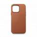 Mujjo Full Leather MagSafe Wallet Case - премиум кожен (естествена кожа) кейс с MagSafe за iPhone 14 Pro Max (кафяв) 7