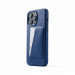 Mujjo Full Leather MagSafe Wallet Case - премиум кожен (естествена кожа) кейс с MagSafe за iPhone 14 Pro Max (син) 2