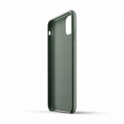 Mujjo Full Leather Case - кожен (естествена кожа) кейс за iPhone 11 Pro Max (тъмнозелен) 4