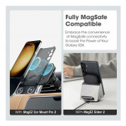 Pitaka MagEZ 4 600D Aramid Fiber MagSafe Case - кевларен кейс с MagSafe за Samsung Galaxy S24 (черен-сив)  4