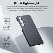 Pitaka MagEZ 4 600D Aramid Fiber MagSafe Case for Samsung Galaxy S24 (black) 6