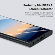 Pitaka MagEZ 4 600D Aramid Fiber MagSafe Case - кевларен кейс с MagSafe за Samsung Galaxy S24 Ultra (черен-сив)  12
