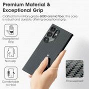 Pitaka MagEZ 4 600D Aramid Fiber MagSafe Case for Samsung Galaxy S24 Ultra (black) 9