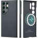 Pitaka MagEZ 4 600D Aramid Fiber MagSafe Case - кевларен кейс с MagSafe за Samsung Galaxy S24 Ultra (черен-сив)  6