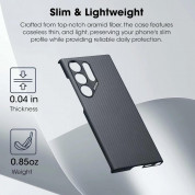 Pitaka MagEZ 4 600D Aramid Fiber MagSafe Case for Samsung Galaxy S24 Ultra (black) 6