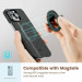 Pitaka MagEZ Grip 2 Magnetic Ring Stand With NFC Chip - магнитен пръстен против изпускане, с поставка, съвместим с MagSafe за iPhone и други смартфони (черен-червен) 3