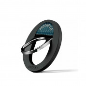 Pitaka MagEZ Grip 2 1500D Combo Magnetic Ring Stand With NFC Chip - магнитен пръстен против изпускане, с поставка, съвместим с MagSafe за iPhone и други смартфони (черен-син)