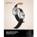 AmazingThing Smoothie Mag Silicone Magnetic Strap - магнитна силиконова каишка за Apple Watch 38мм, 40мм, 41мм, 42мм, 44мм, 45мм, Ultra 49мм (черен-кафяв) 9