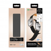 AmazingThing Smoothie Mag Silicone Magnetic Strap - магнитна силиконова каишка за Apple Watch 38мм, 40мм, 41мм, 42мм, 44мм, 45мм, Ultra 49мм (черен-кафяв) 9
